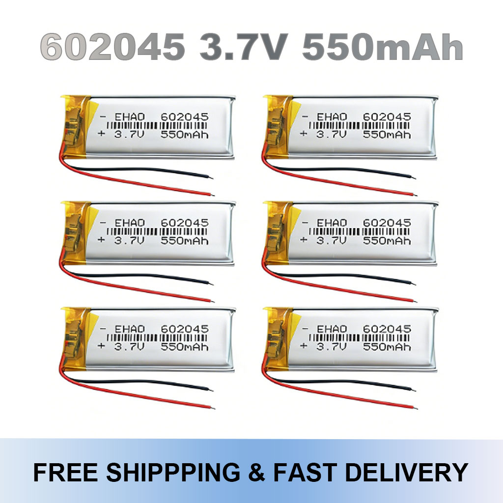 Smartwatch Headset - 602045 3.7V 550mAh Lipo Battery Rechargeable