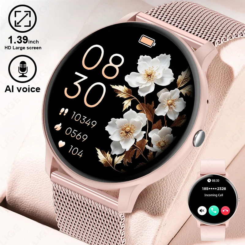 Smartwatch Custom - LIGE Bluetooth Call Smart Watch Women