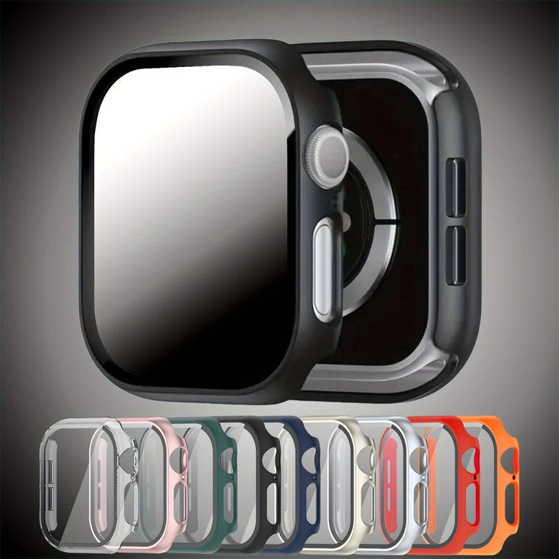 Smartwatch Straps & Accessories - Glass + Case for Apple Watch