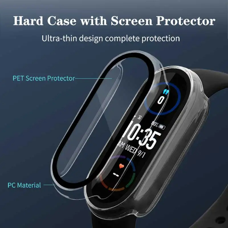 Tempered Glass+PC Case For Xia - огляд і ціна Smartwatch Watch Accessories For Women