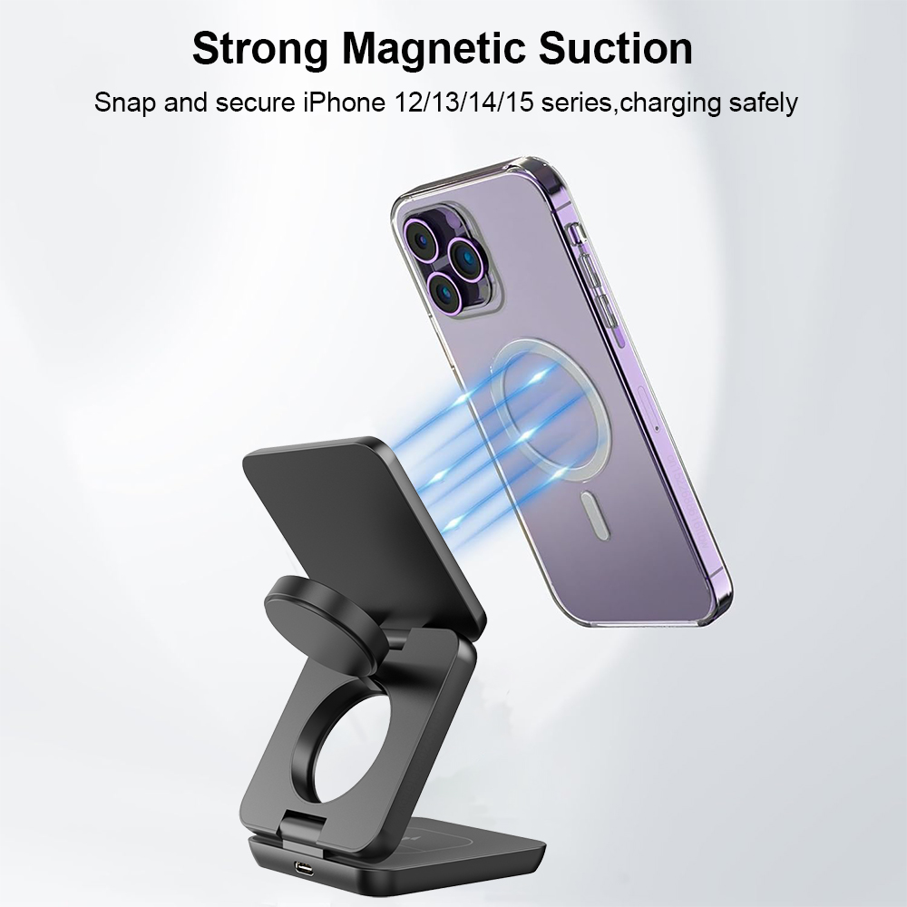 Wireless Charger 3 in 1 Foldab - огляд і ціна Smartwatch Ac