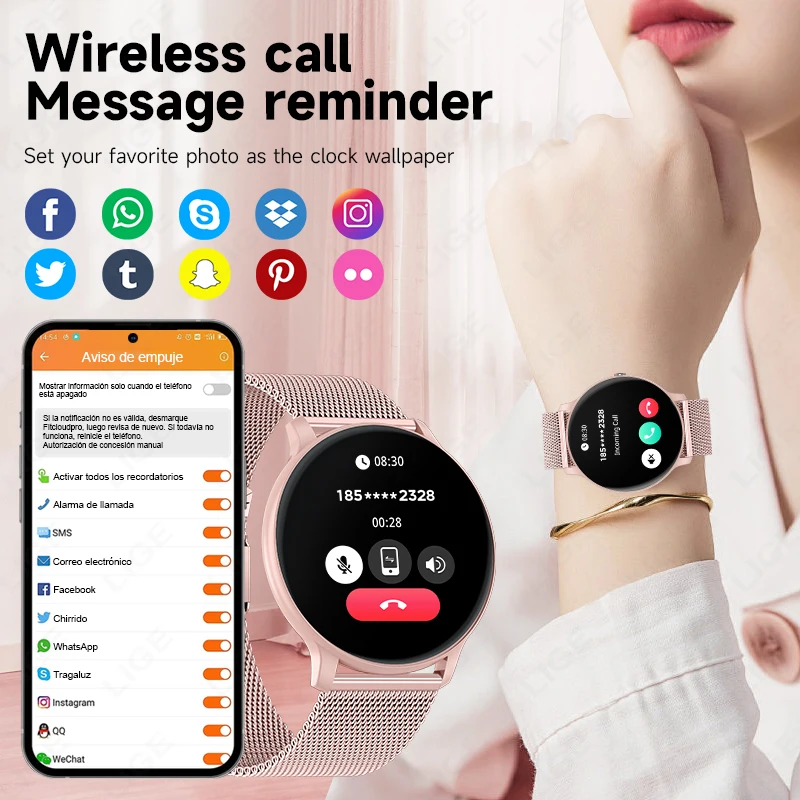 LIGE Bluetooth Call Smart Watc - огляд і ціна Smartwatch Custom