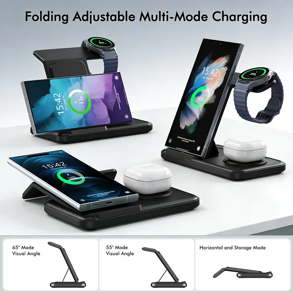 3 IN 1 Wireless Charger Statio - огляд і ціна Smartwatch Ac