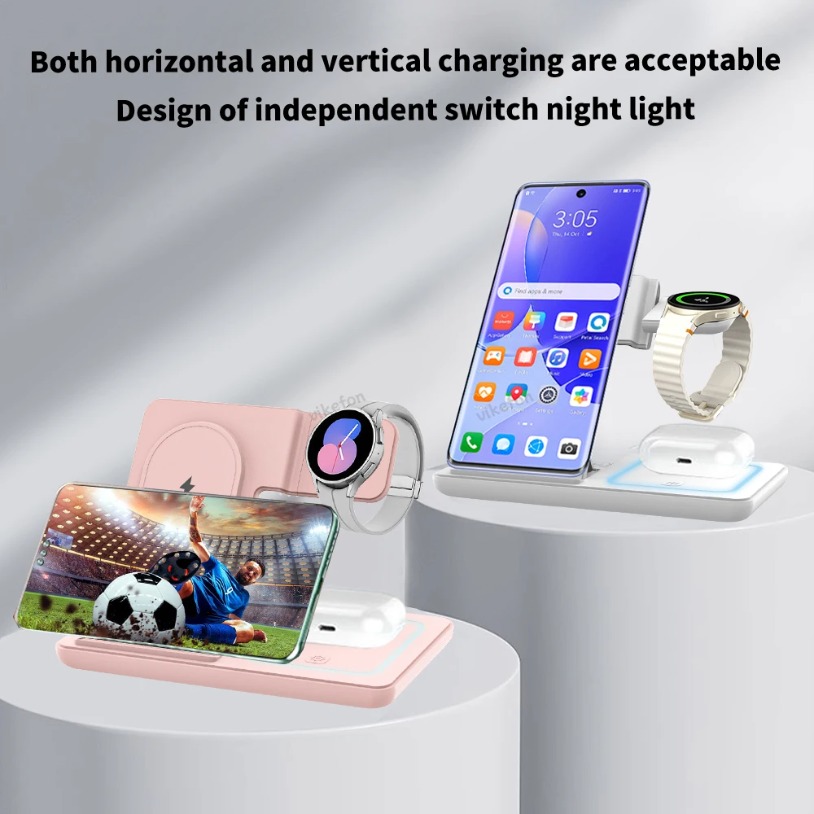 3 in 1 Foldable Wireless Charg - огляд і ціна Smartwatch Ac